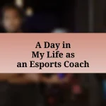 A Day in My Life as an Esports Coach