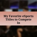 My Favorite eSports Titles to Compete In