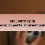 My Journey in Local eSports Tournaments